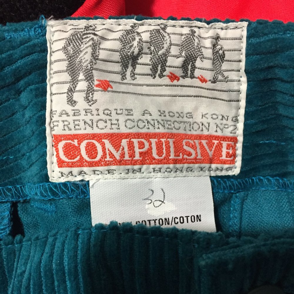 VINTAGE FRENCH CONNECTION COMPULSIVE PANTS SIZE 32 - Picture 7 of 7